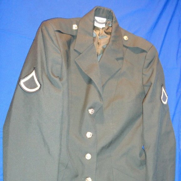 sz12WT DSCP DEROSSI SON SERGE AG-489 CLASS A DRESS ARMY UNIFORM JACKET RC 119 - Picture 1 of 12